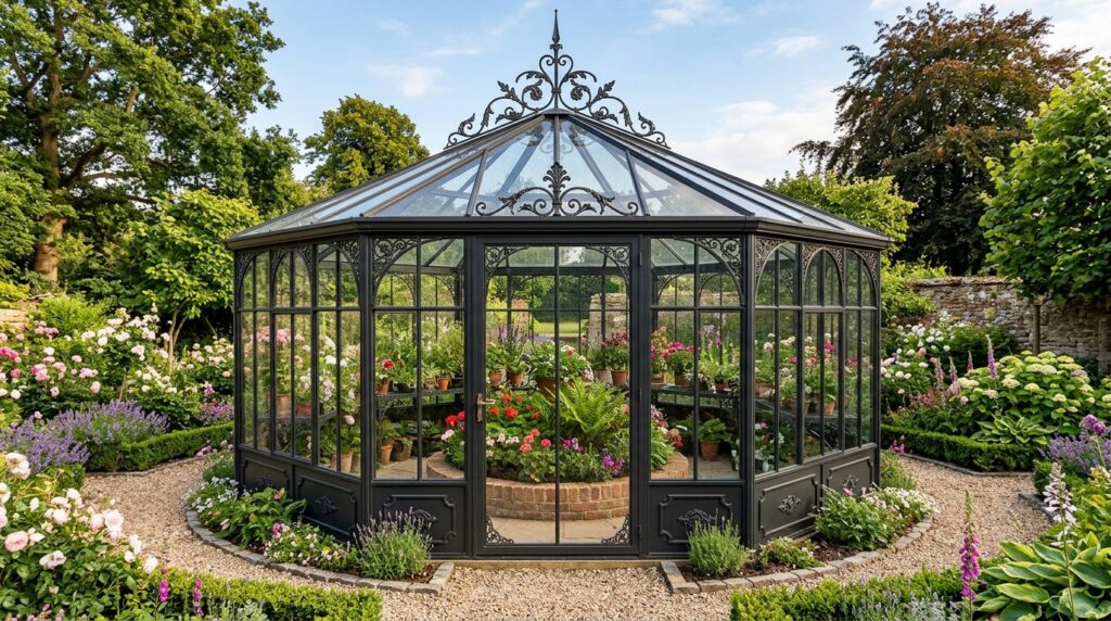 octagonal greenhouse with iron f… 202606131229