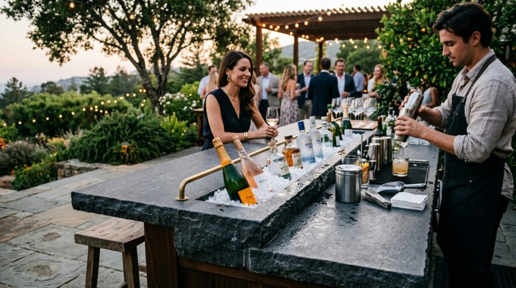 outdoor hosting bar basalt stone 202606082039