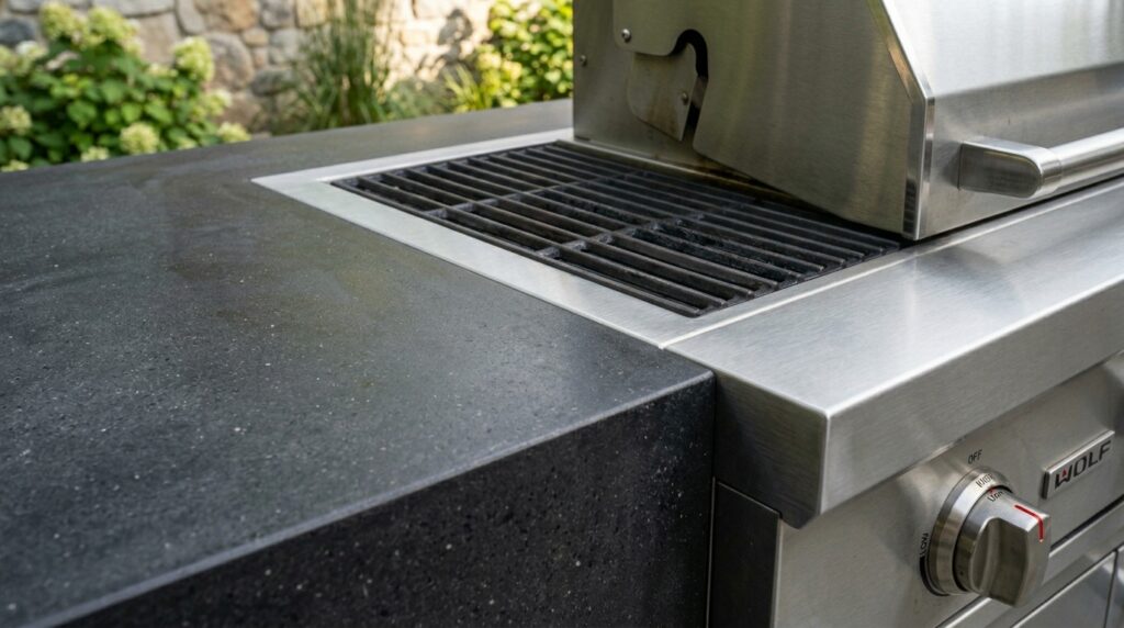 Luxury Outdoor Kitchen Monoliths and Covered Dining Pavilions outdoor kitchen island steel grill 202606081247