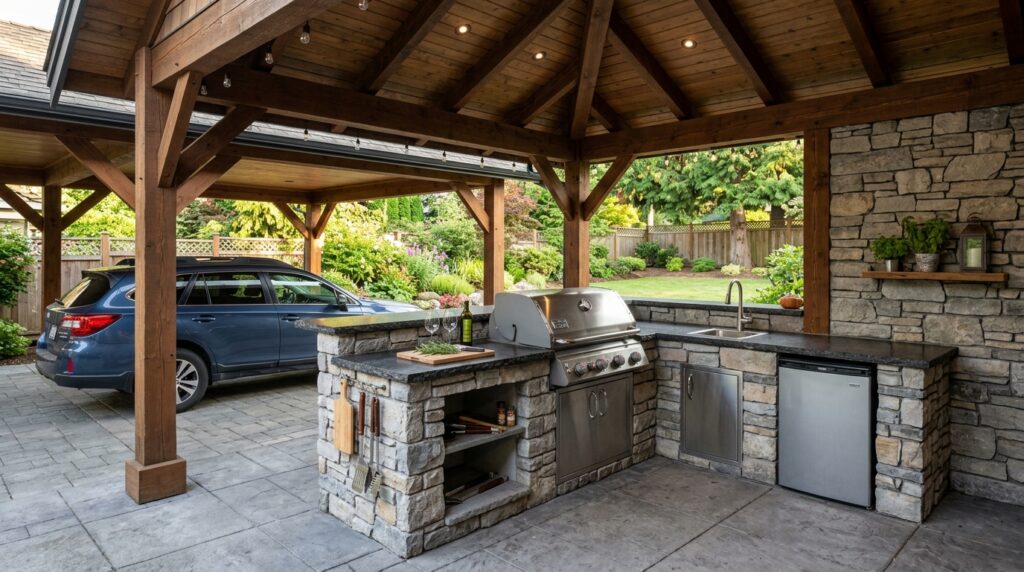 outdoor kitchen island with grill 202606042128