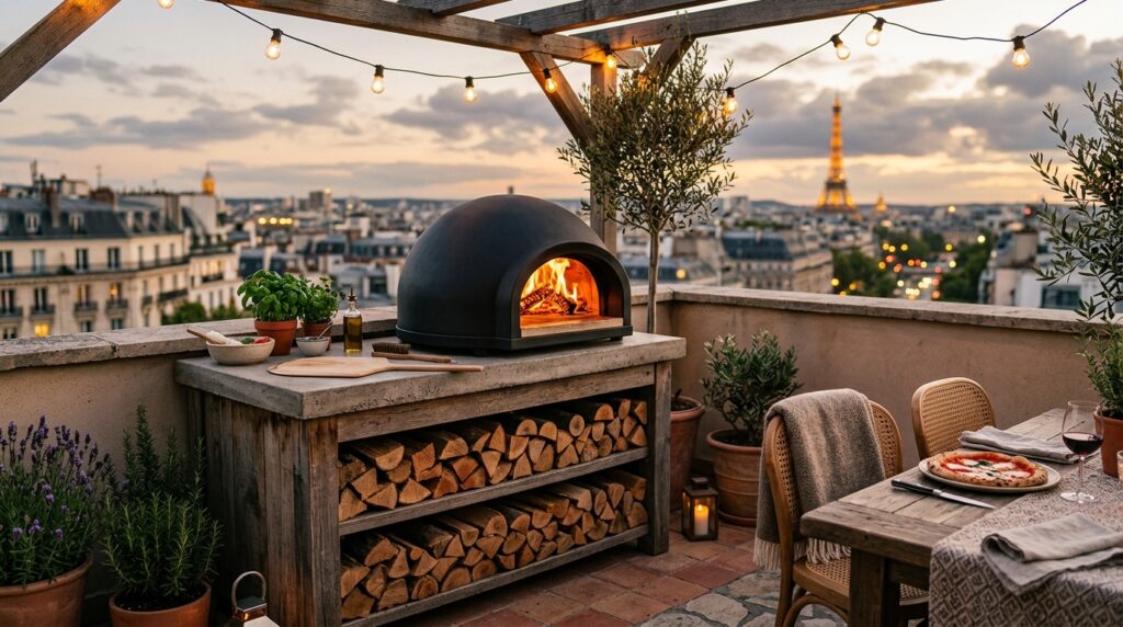 pizza oven on rooftop counter 202606051137