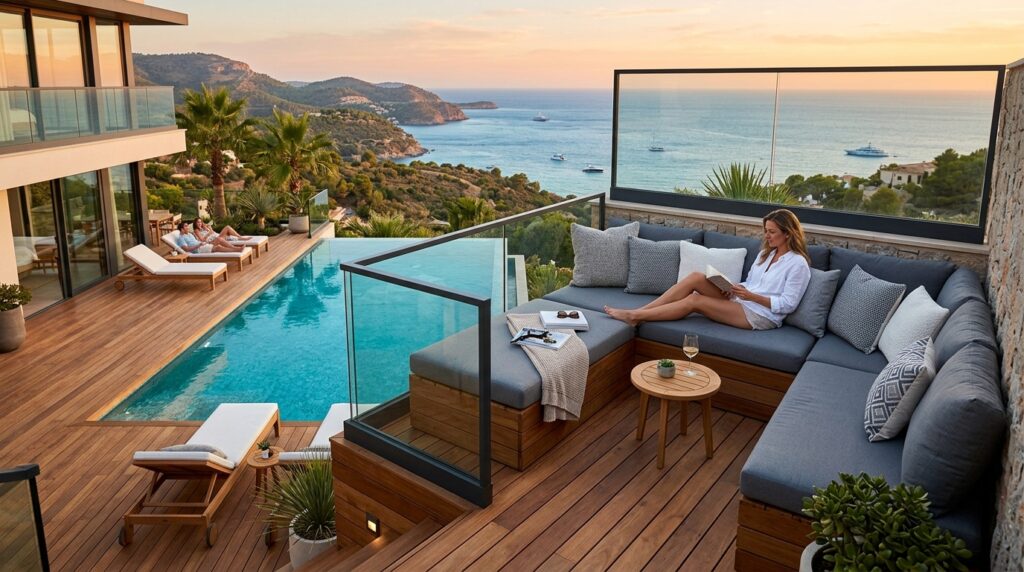 pool deck daybed bench 202606081219