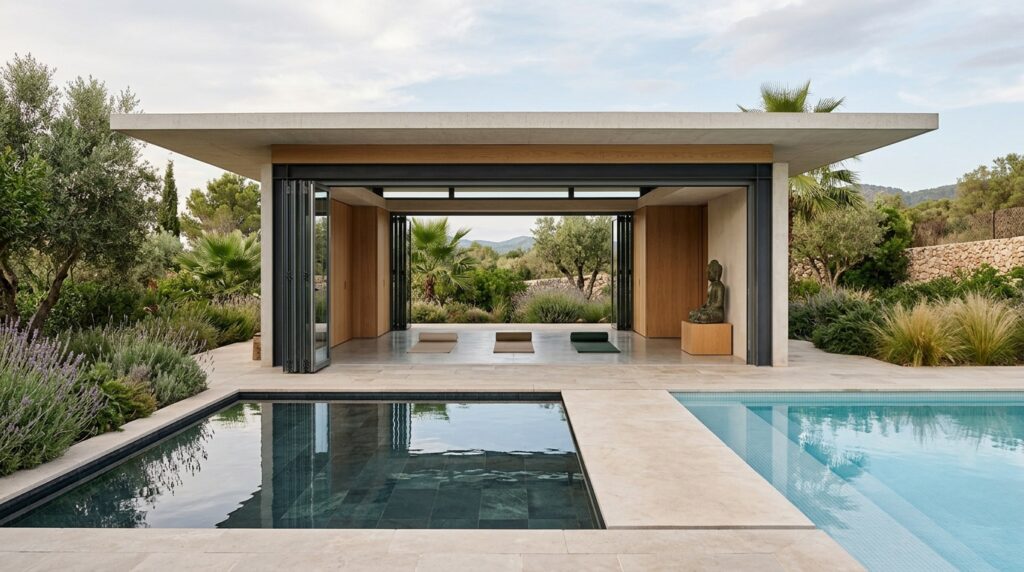 pool house with reflection pond 202606141203
