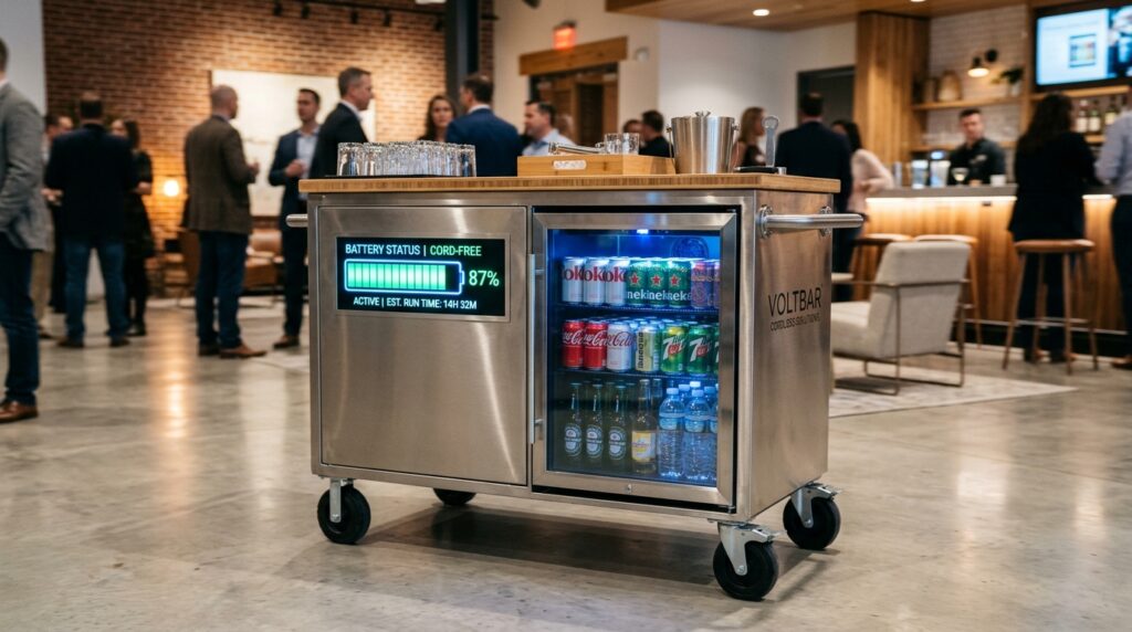 rolling cart with digital battery 202606181142