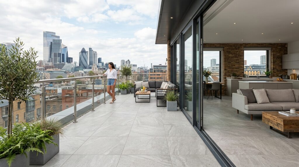 rooftop with grey stone tiles 202606051132
