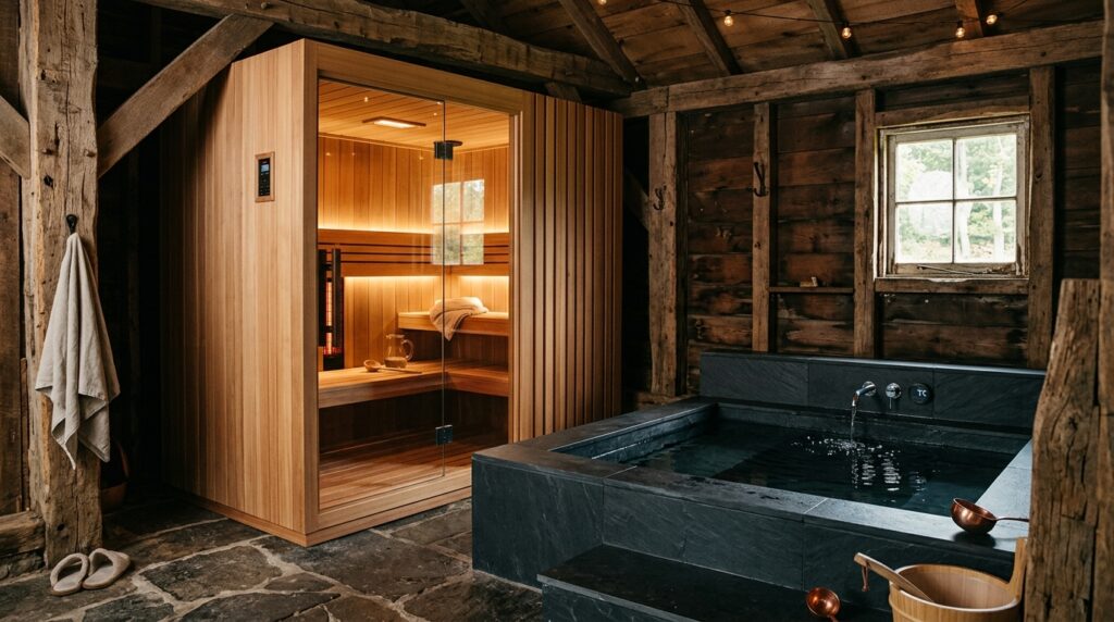 sauna cabin and cold plunge 202606130902