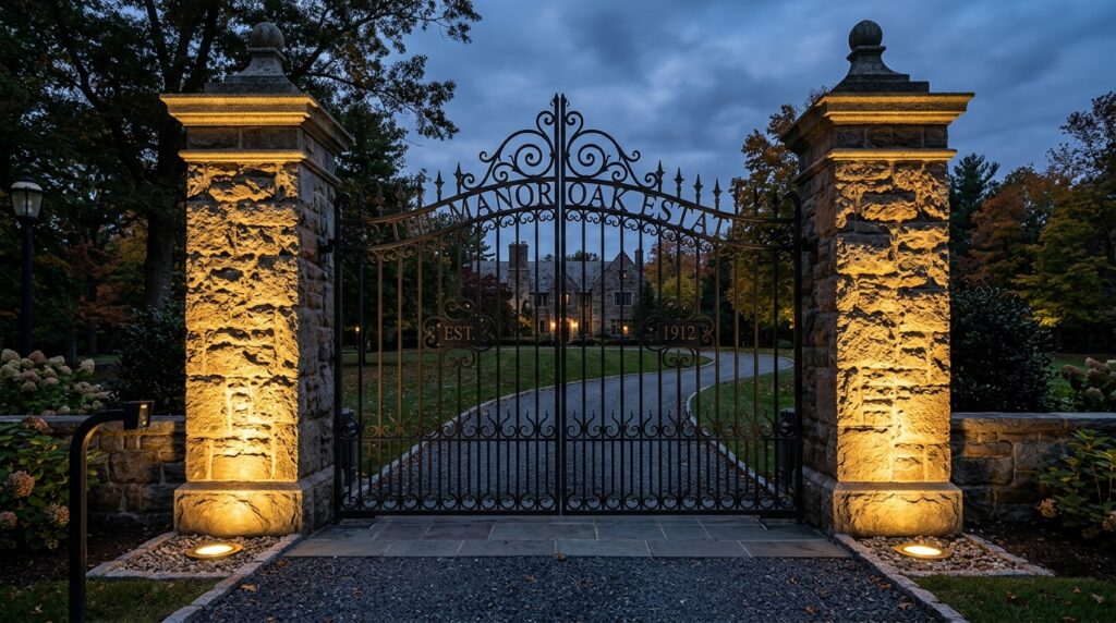 security gate with brass well 202606102251
