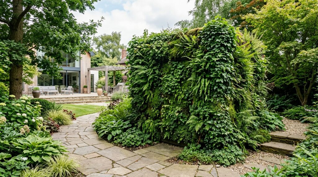 Hidden Utility Shed Layouts That Camouflage into Your Landscaping shed covered in ivy ferns 202606131138
