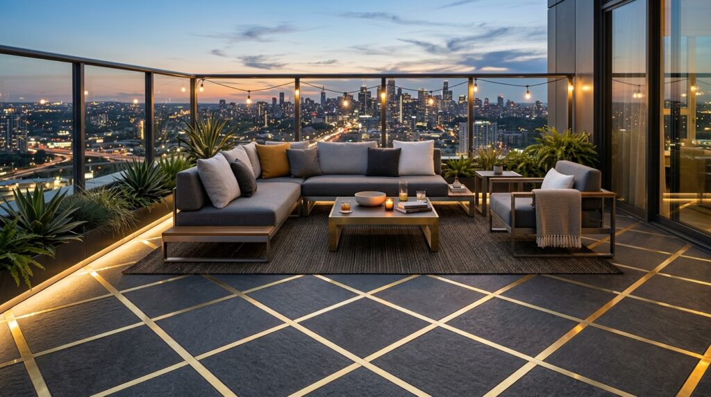 sky patio with golden lines 202606071726
