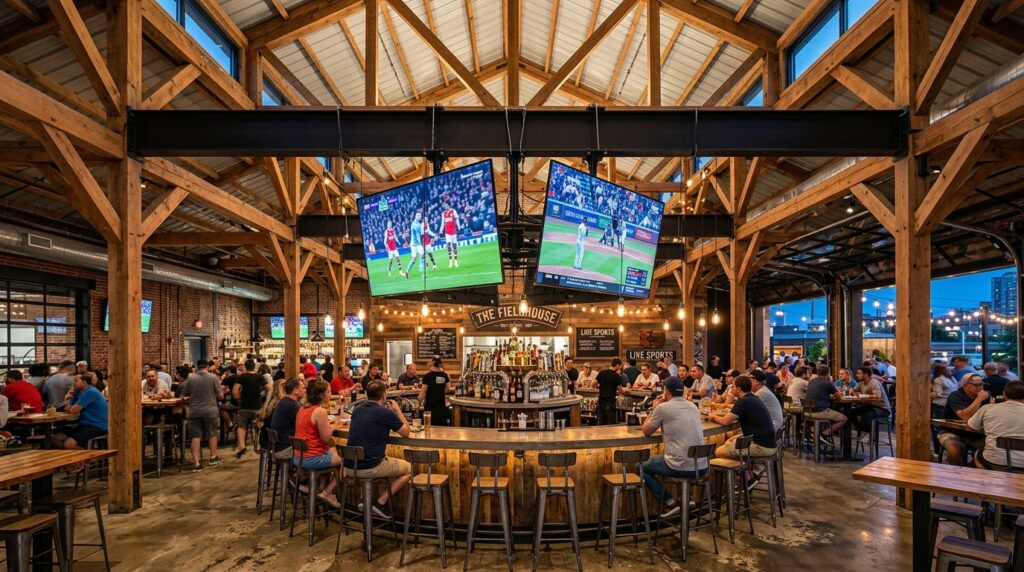 sports bar pavilion with steel 202606171317