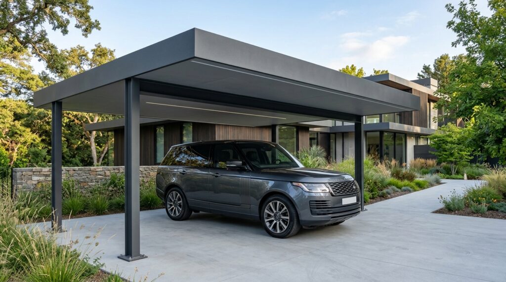 steel canopy shielding suv 202606152027