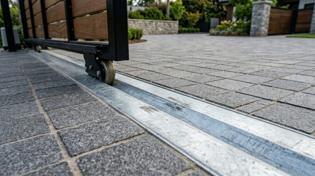 steel track driveway entrance 202606120422