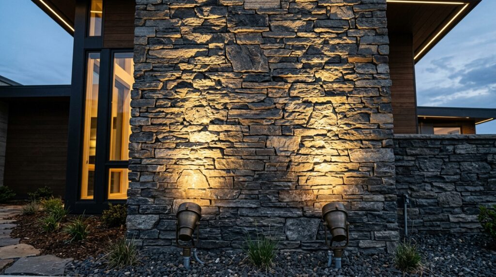 stone accent wall spotlights 202606102313