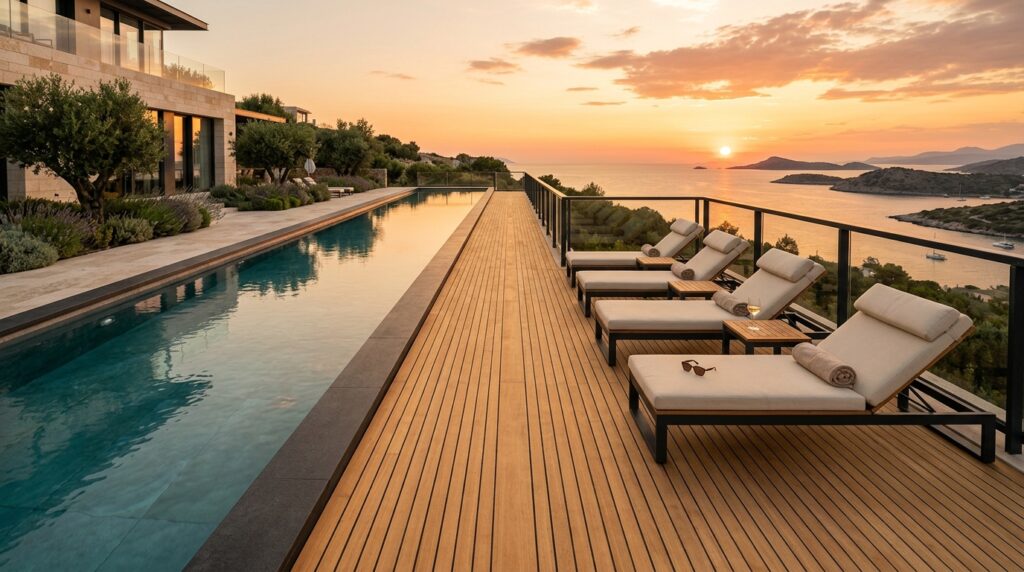 Raised Sun Decks Positioned Perfectly for Golden Hour Views sun deck parallel luxury pool 202606141828