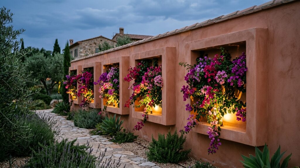 terracotta wall with planters 202606121006
