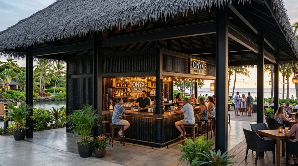 tiki bar pavilion with bamboo 202606181633