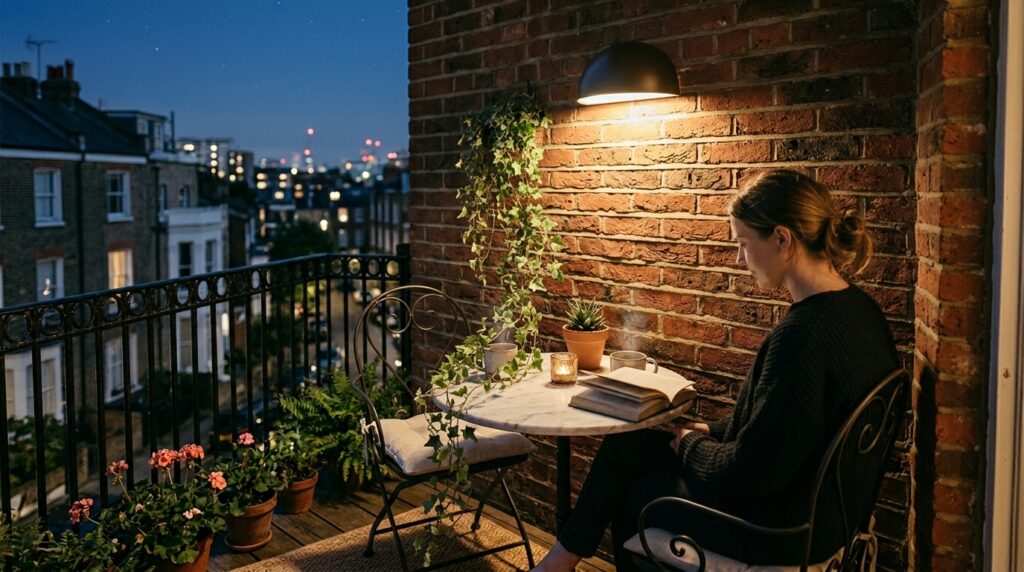 townhouse balcony with bistro table 202606101135