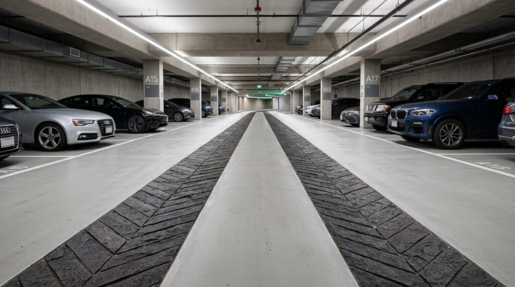 underground parking lane tire tr… 202606081426