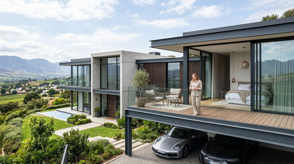 Low-Profile Flat Roof Carports That Won’t Block Your Window Views villa carport as terrace 202606161344