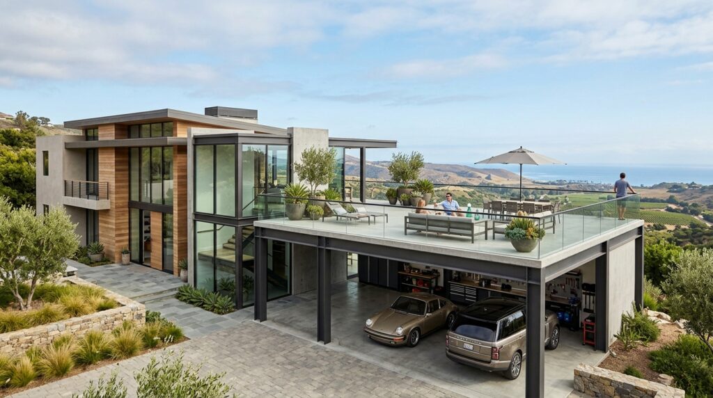 villa with carport and workshop 202606161008