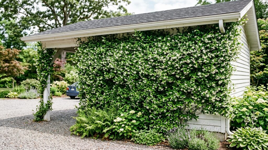 white carport covered in ivy 202606042116