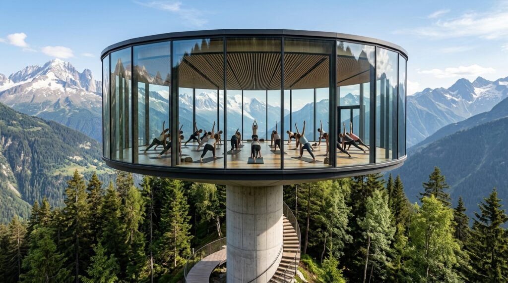 yoga studio over hanging forest 202606131104